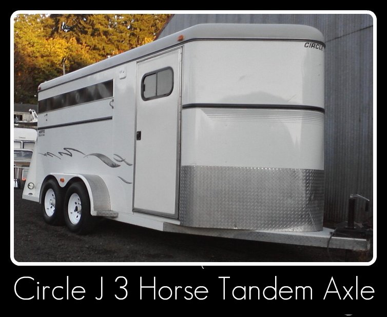 Circle J 3 Horse Tandem Axle